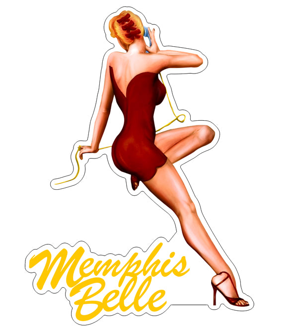 Sticker MEMPHIS BELLE B-17 Flying Fortress (left side) LARGE SIZE: 7 inch