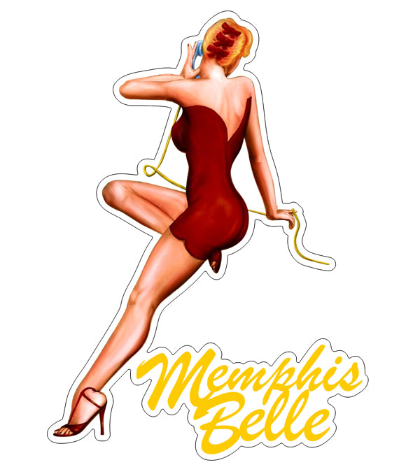 Sticker MEMPHIS BELLE B-17 Flying Fortress (right side) LARGE SIZE: 7 inch